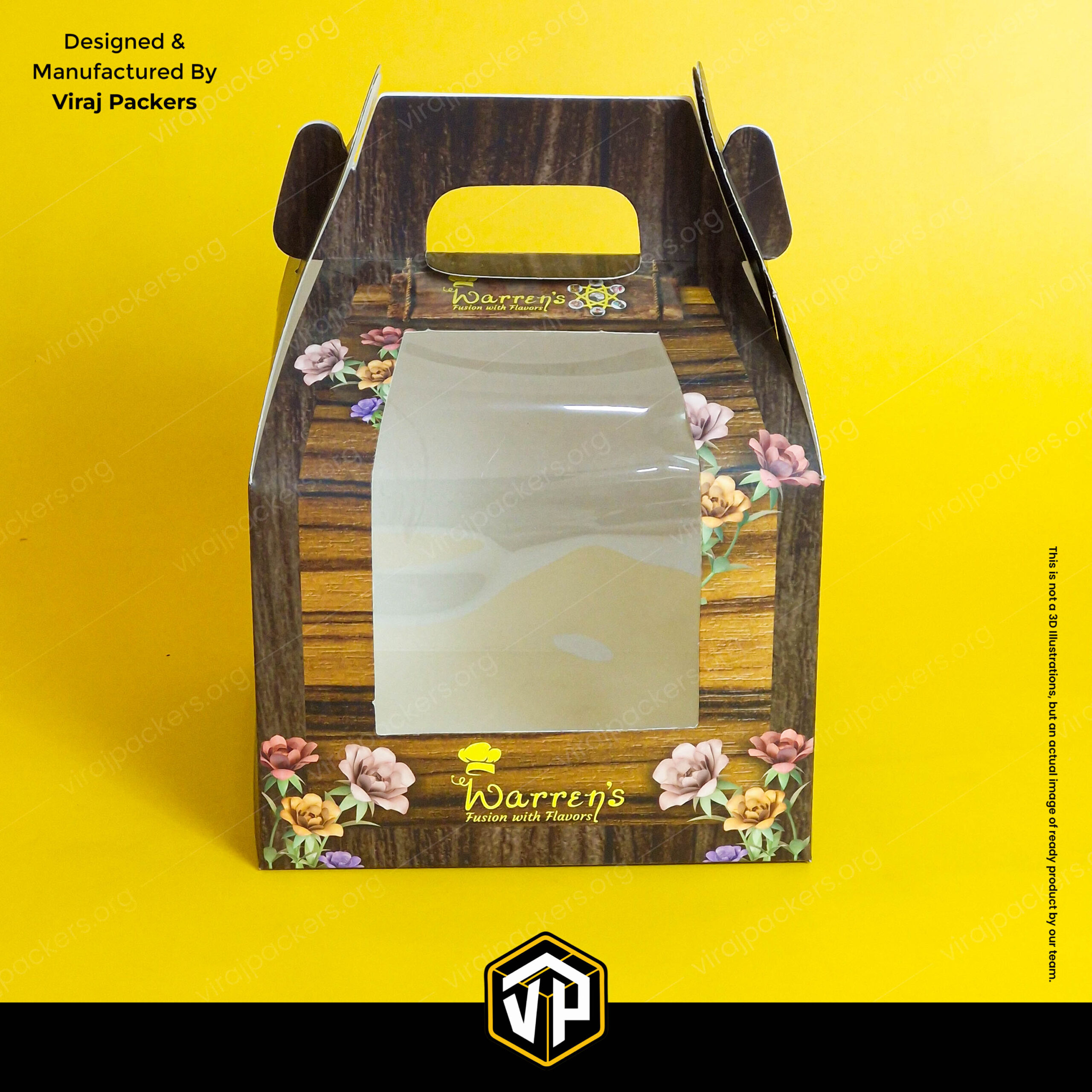 Unique Cake Packaging Box with Window