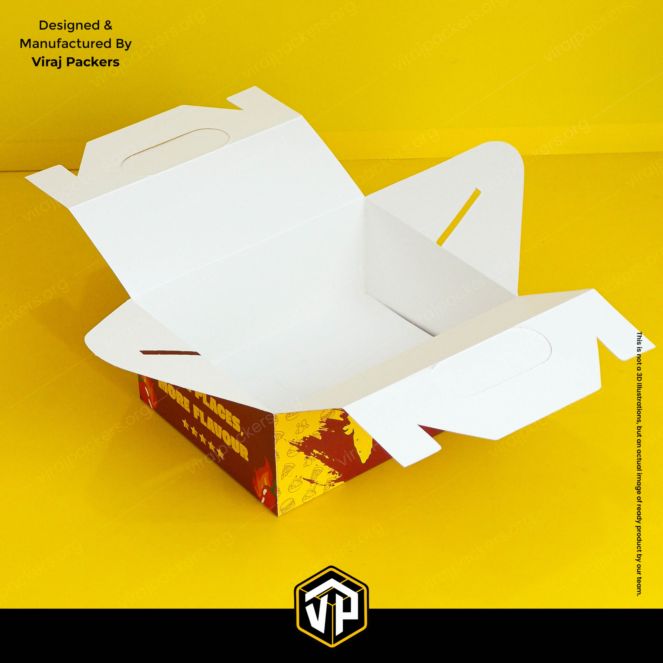 Large Order Fried Chicken Packaging Box