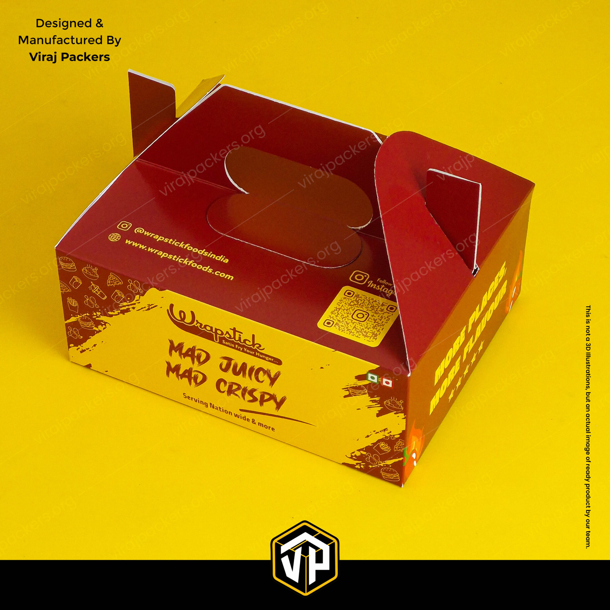 Premium Fried Chicken Packaging Box