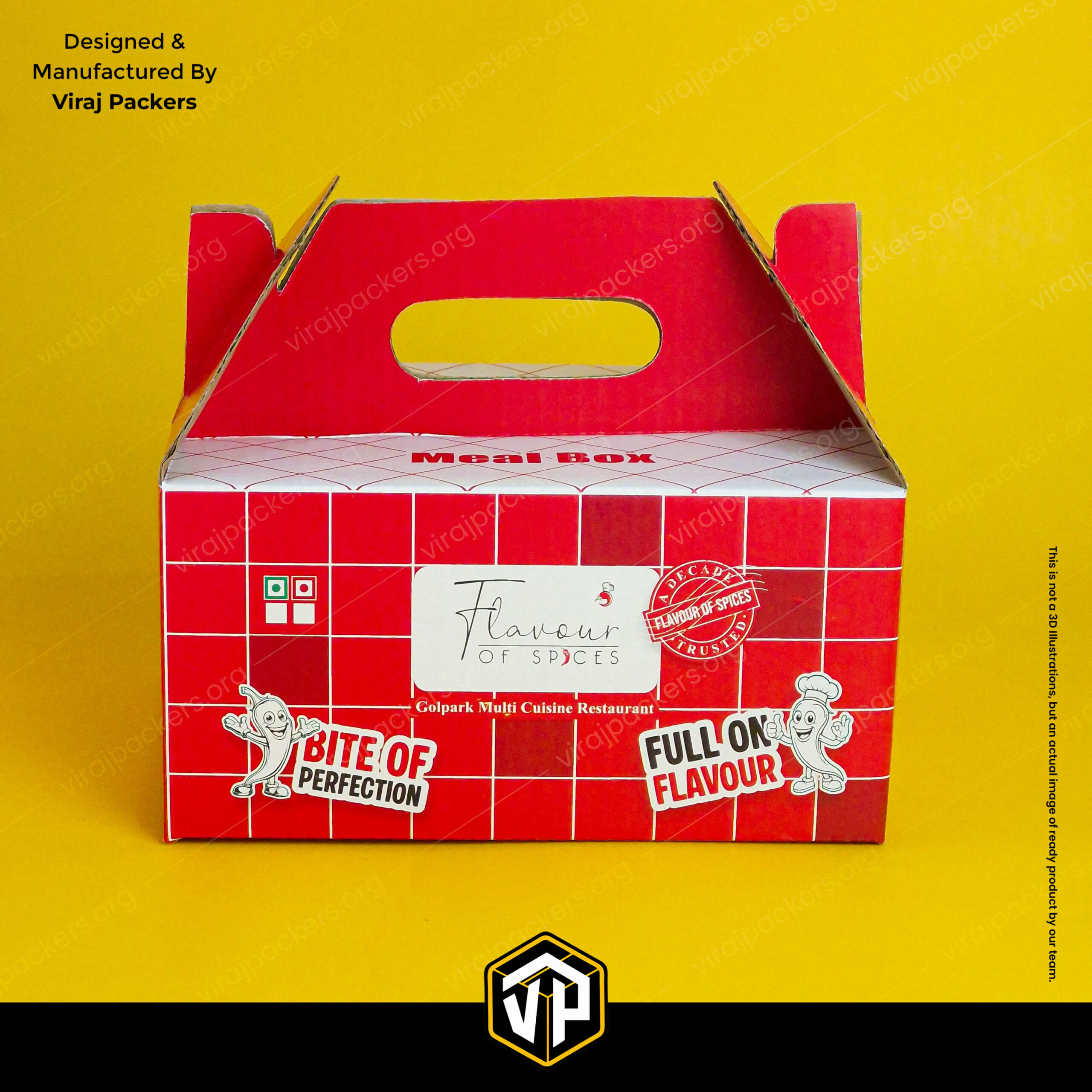 Corrugated Meal Box for Combo Orders