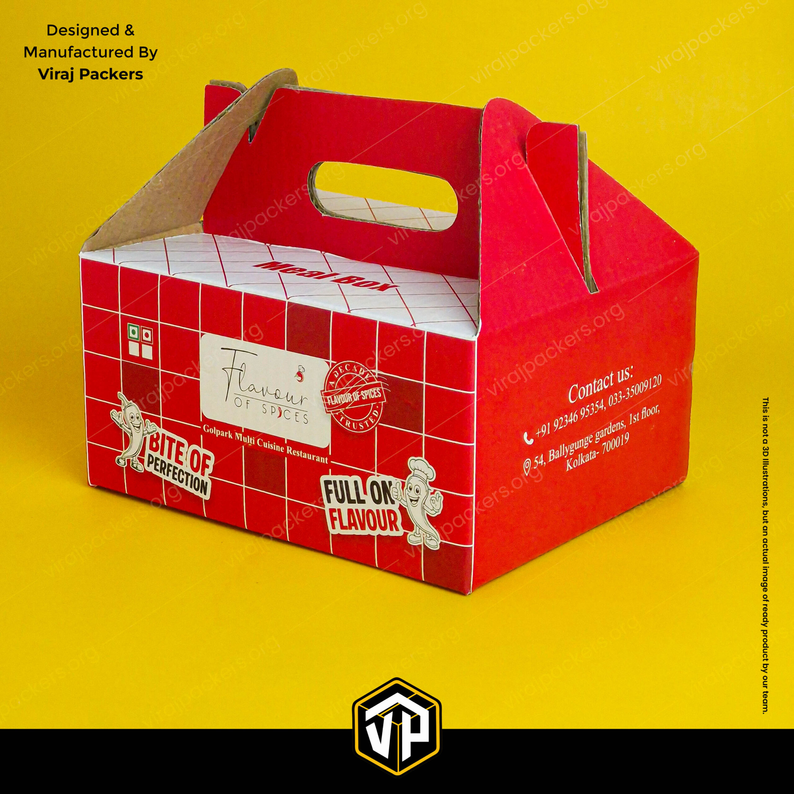 Custom Printed Corrugated Meal Box