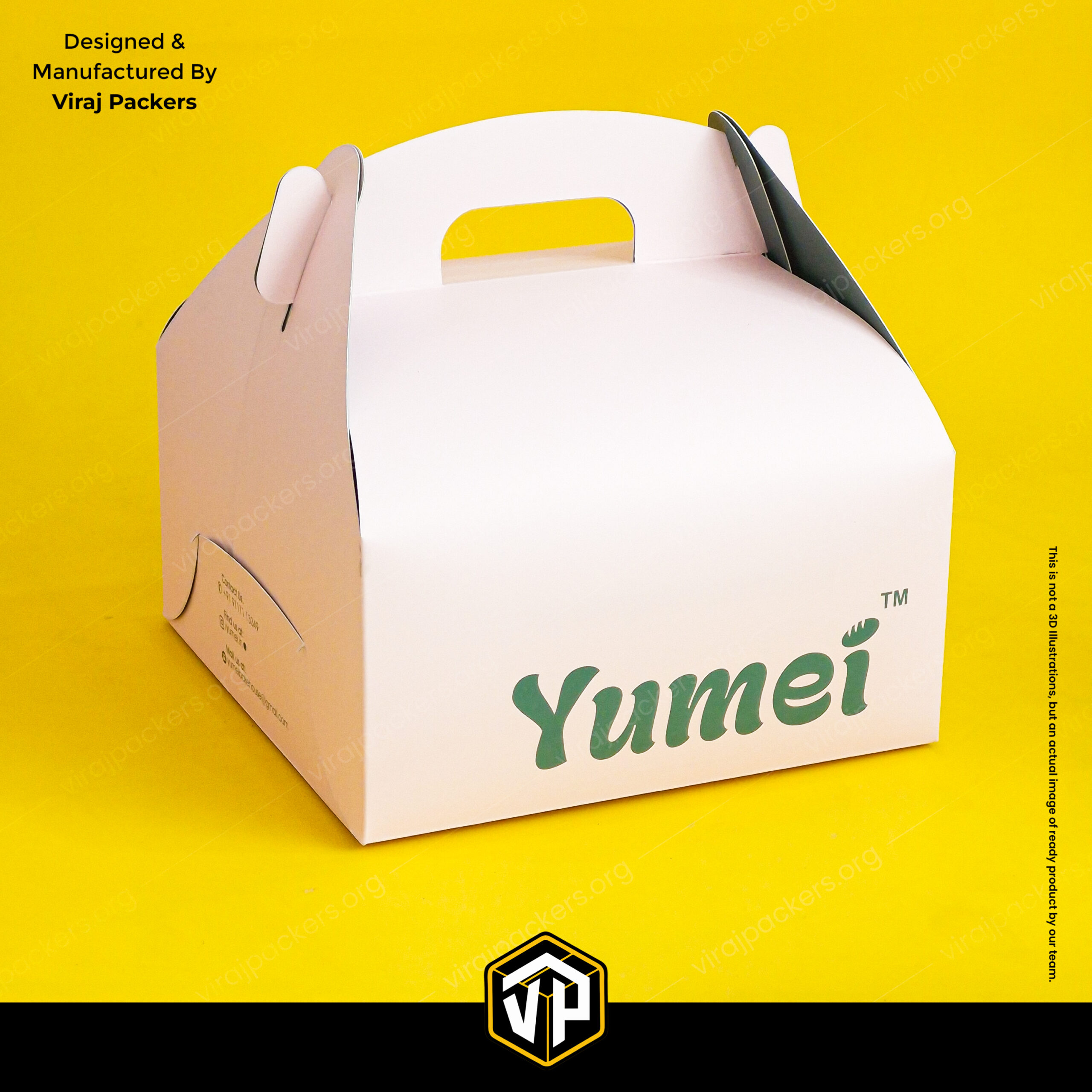 luxury cake box with inside printing