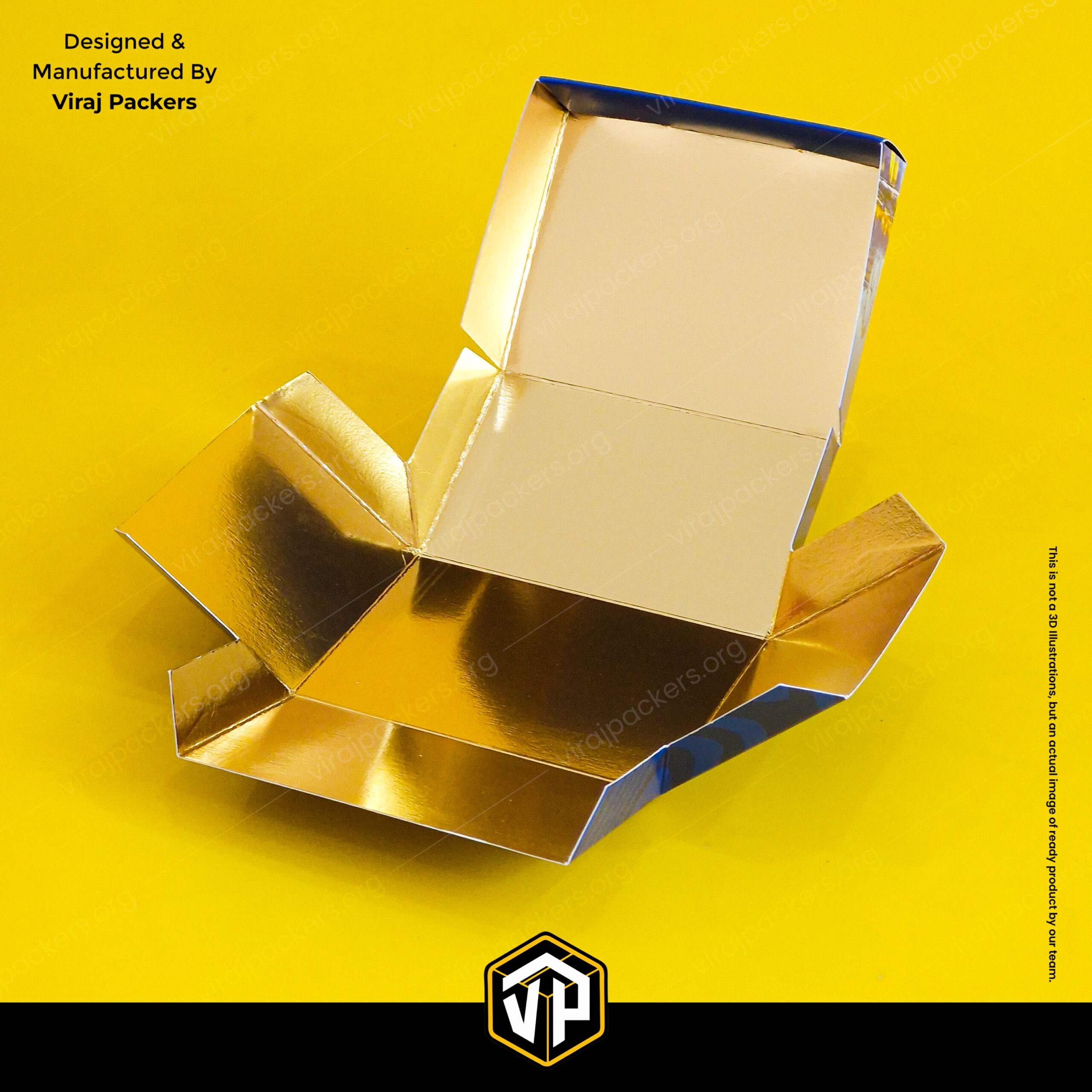 premium dessert box with golden lamination
