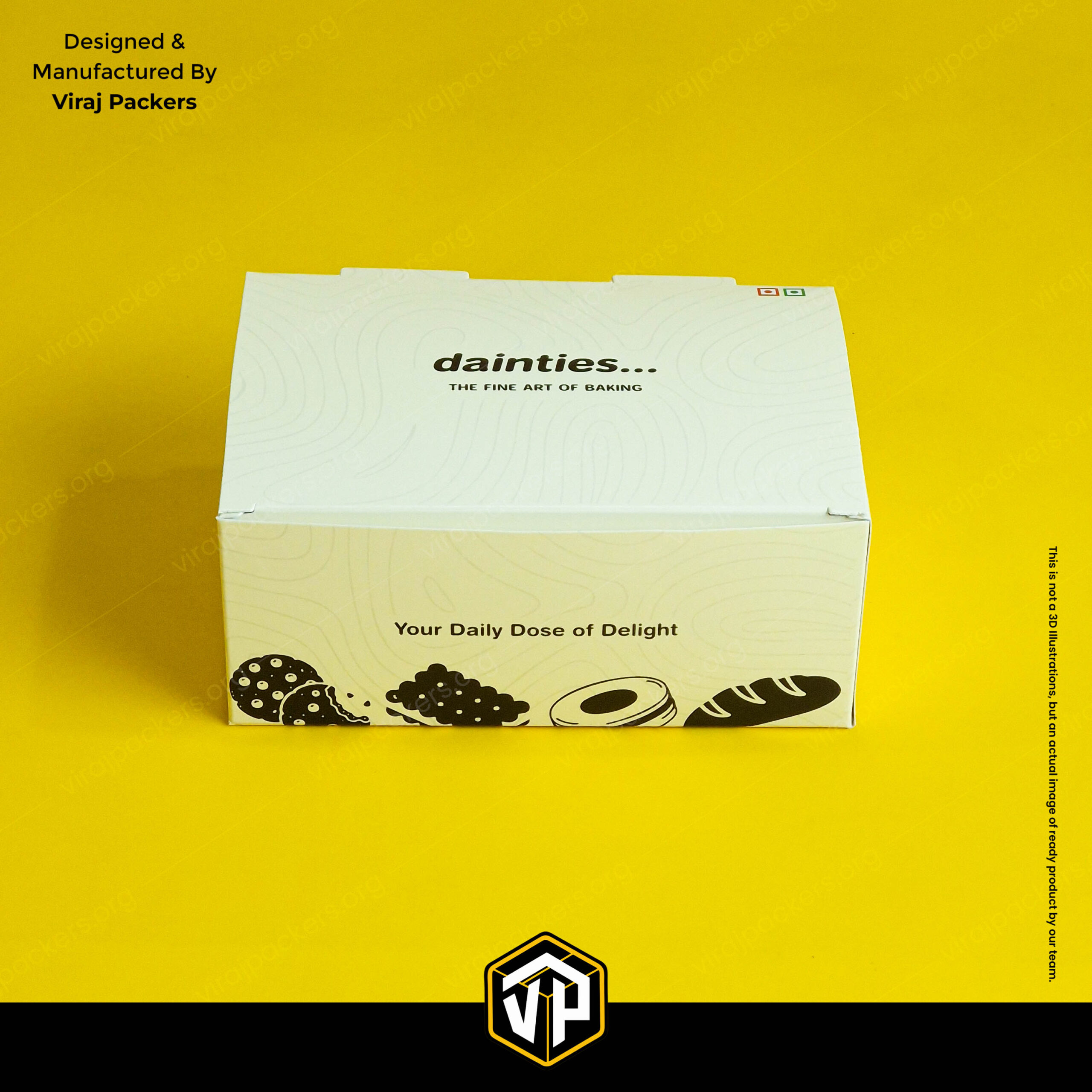 printed bakery box with logo