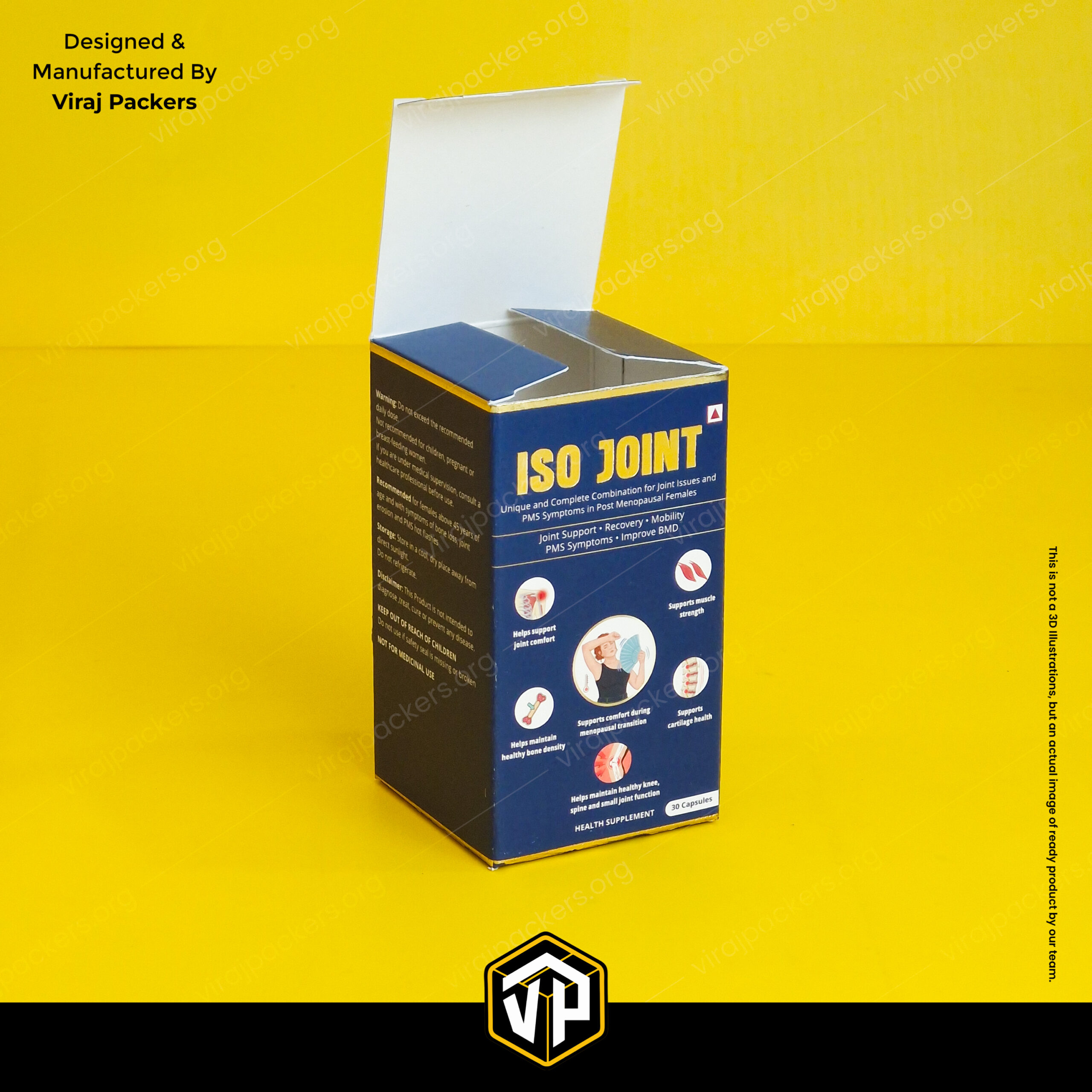 Supplement packaging box