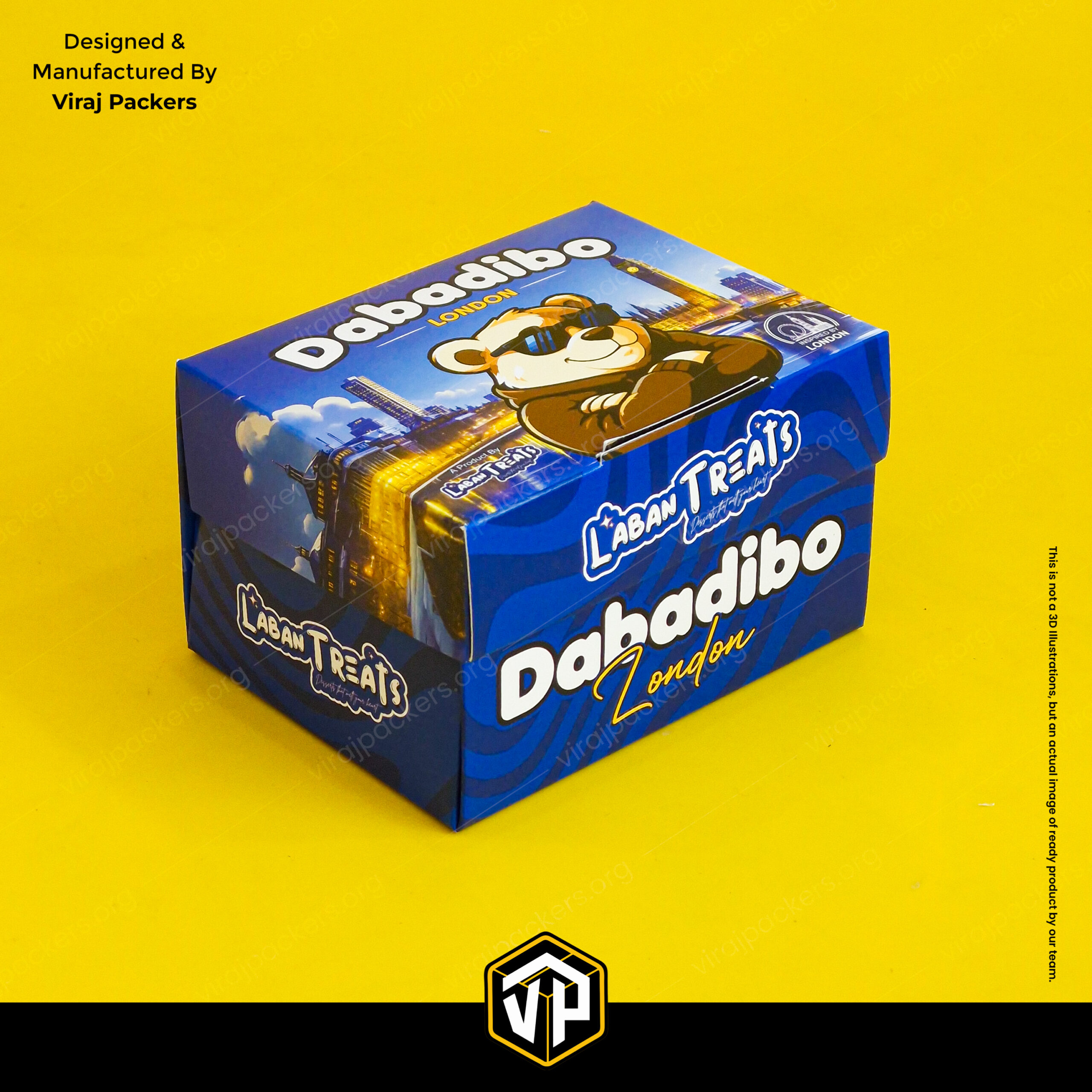 teddy bear dessert packaging box