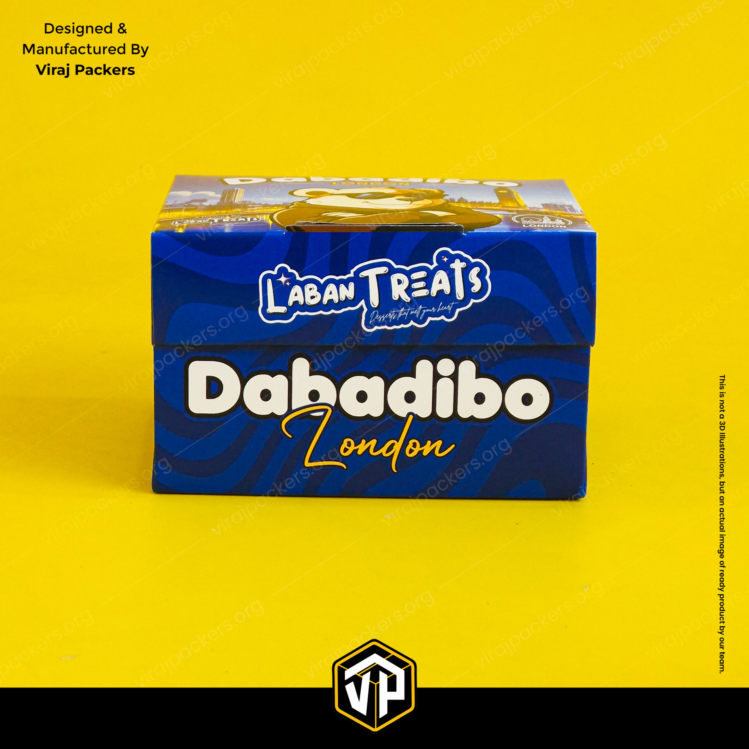 teddy mousse dessert box packaging