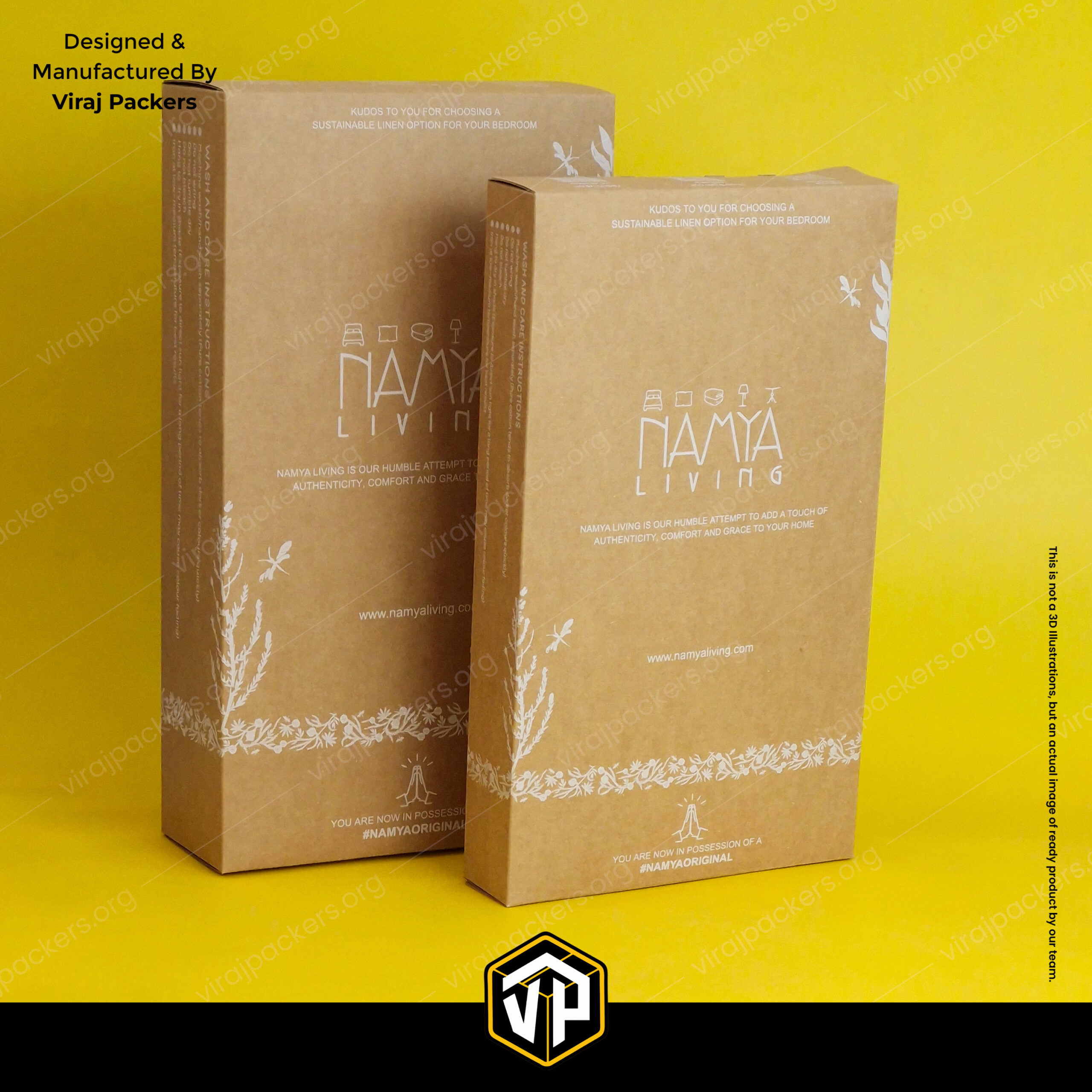 Custom Bedsheet Packaging Box | Kraft Paper Box