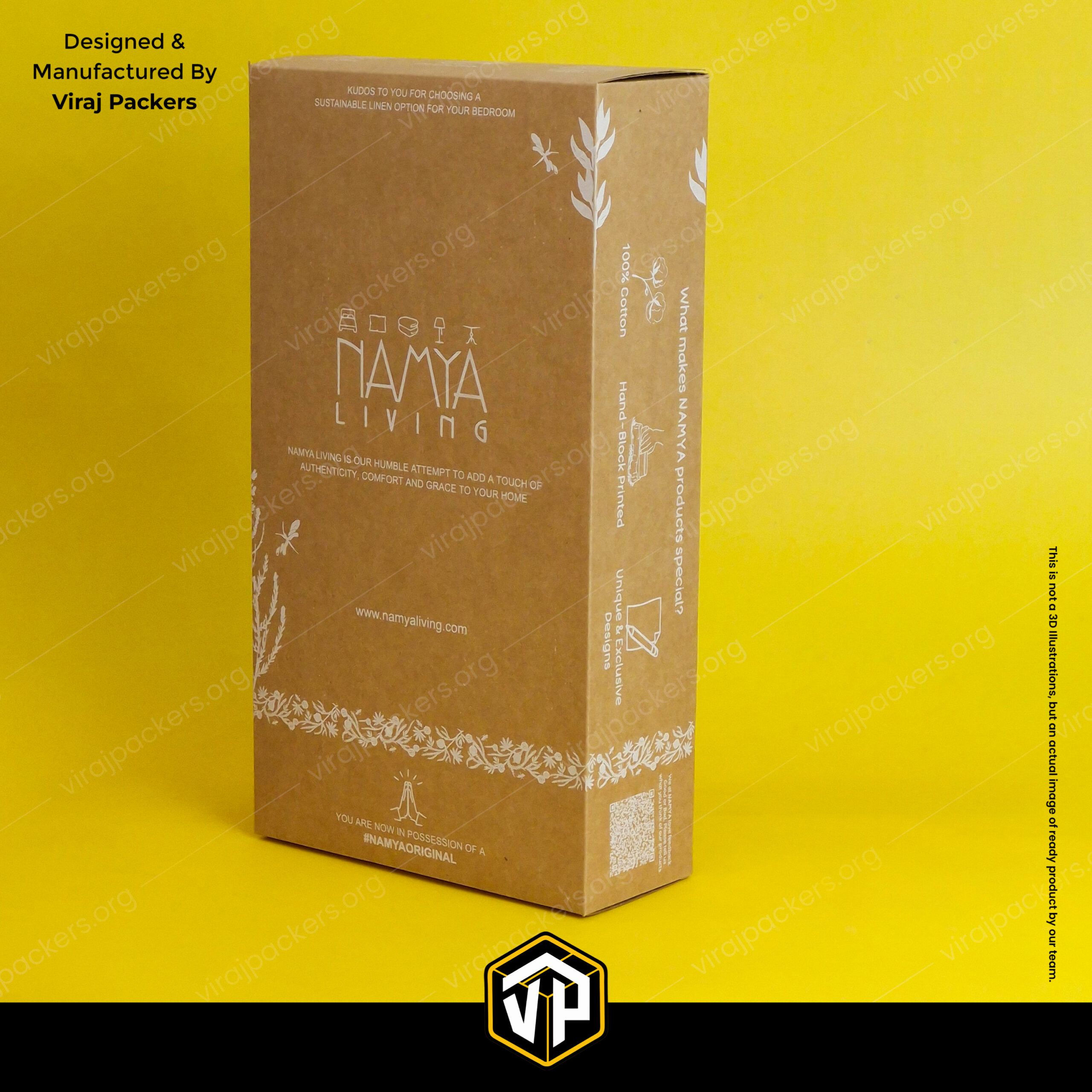 Custom Bedsheet Packaging Box | Kraft Paper Box - Image 2