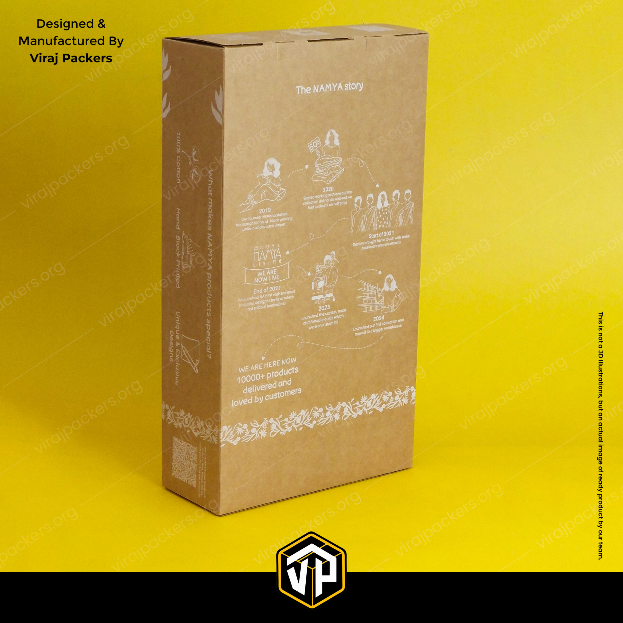 Custom Bedsheet Packaging Box | Kraft Paper Box - Image 3