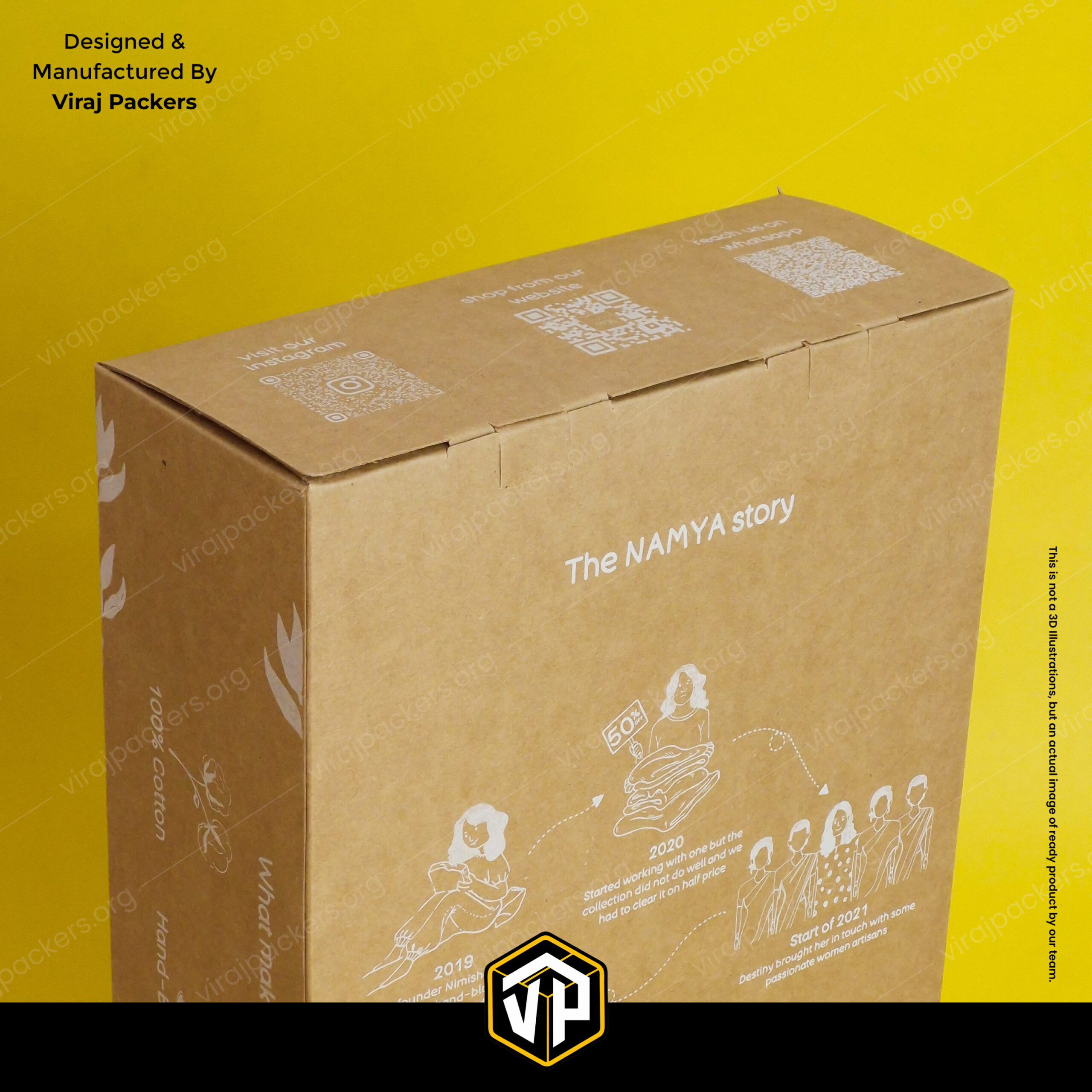 Custom Bedsheet Packaging Box | Kraft Paper Box - Image 4