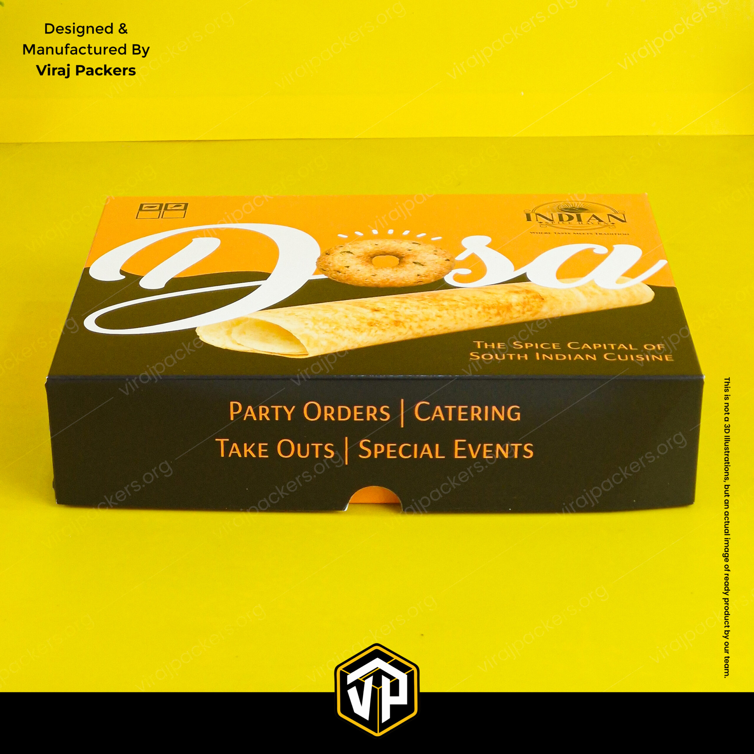 Custom Printed South Indian Food Box