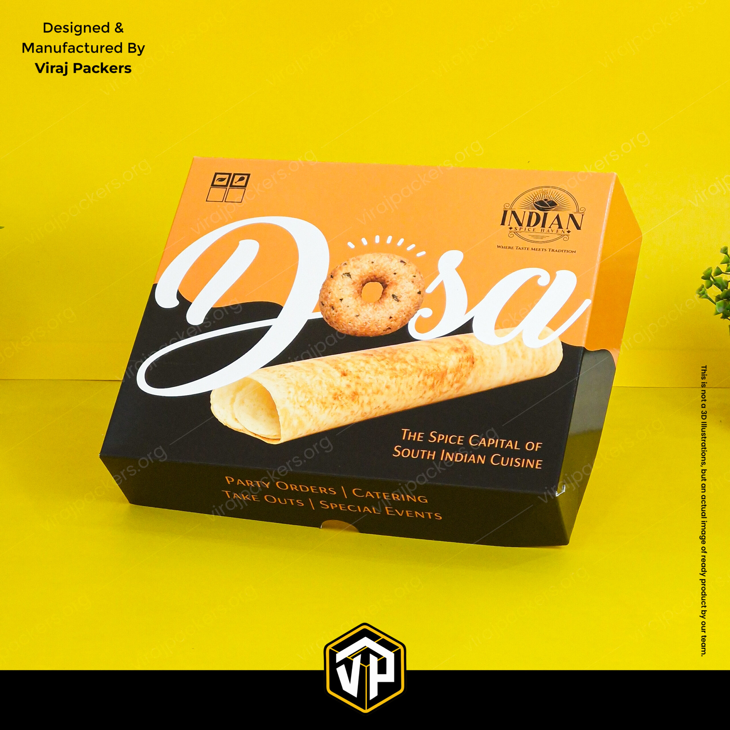 Premium Paper Dosa Packaging