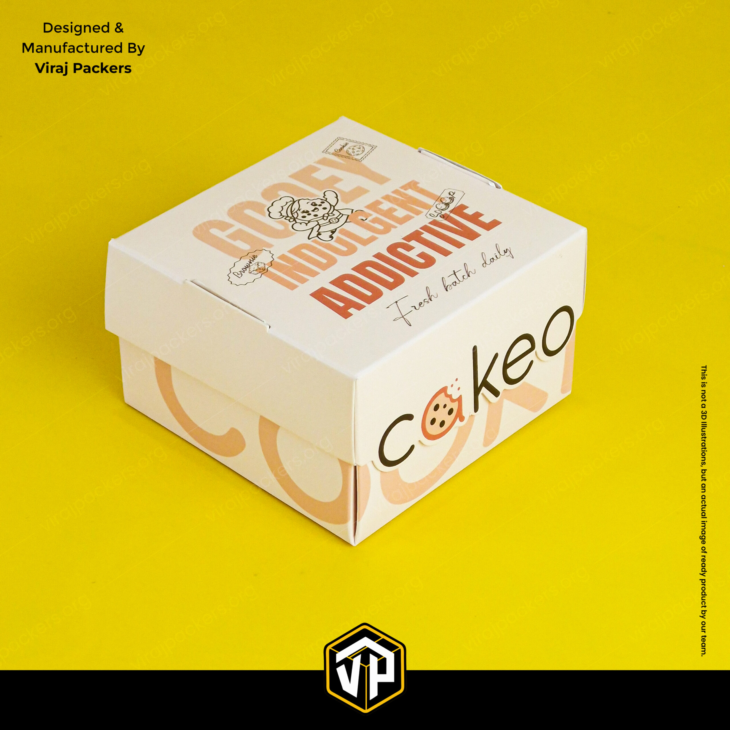Custom Printed Chunky Cookie Box with Logo Cutout