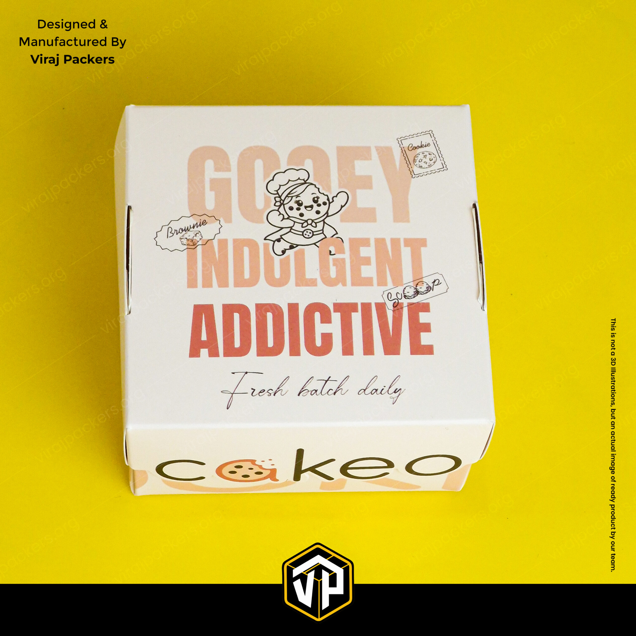 Custom Printed Chunky Cookie Box with Logo Cutout - Image 3
