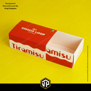 Sliding Tiramisu Packaging Box with Matte Lamination
