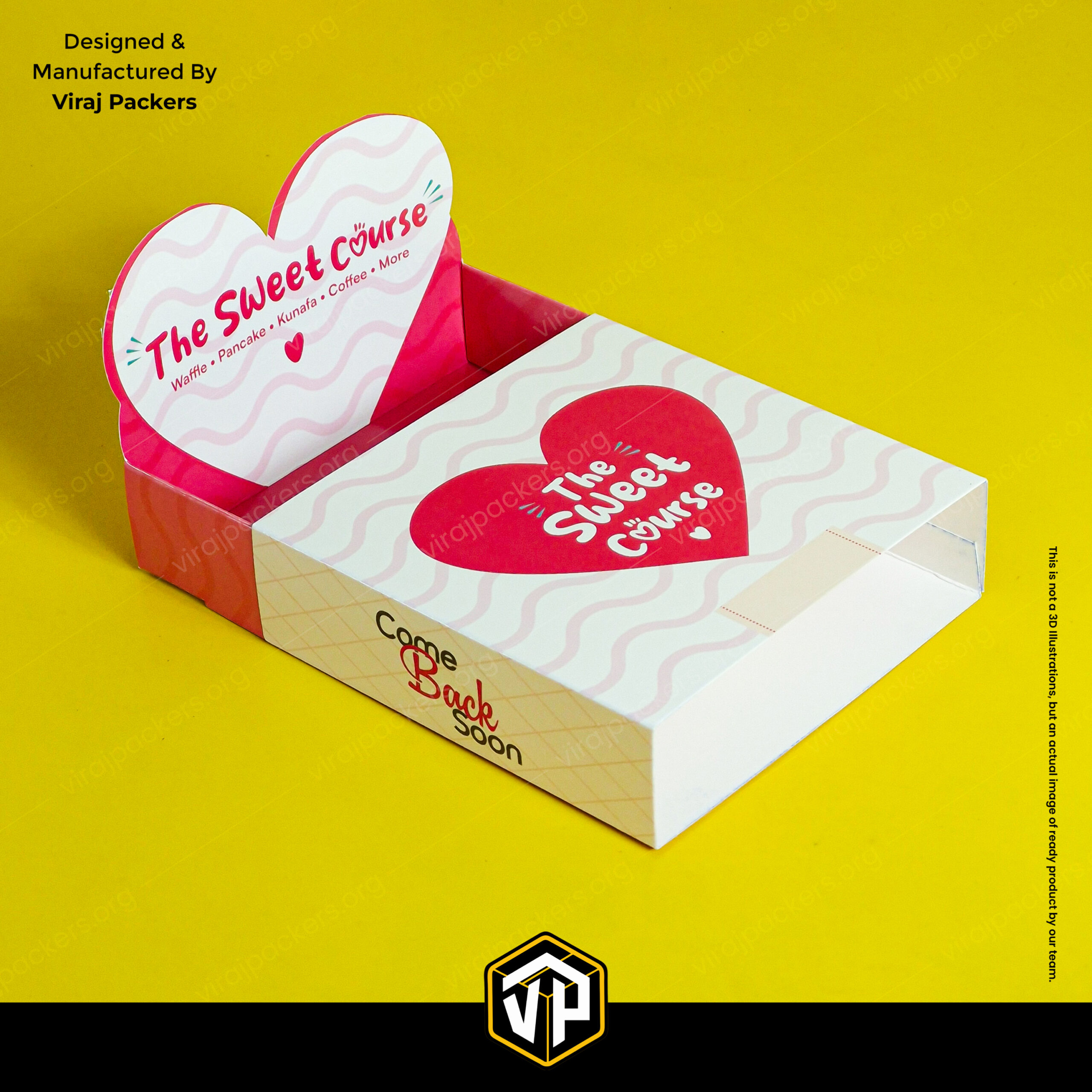 Sliding Kunafa Packaging Box